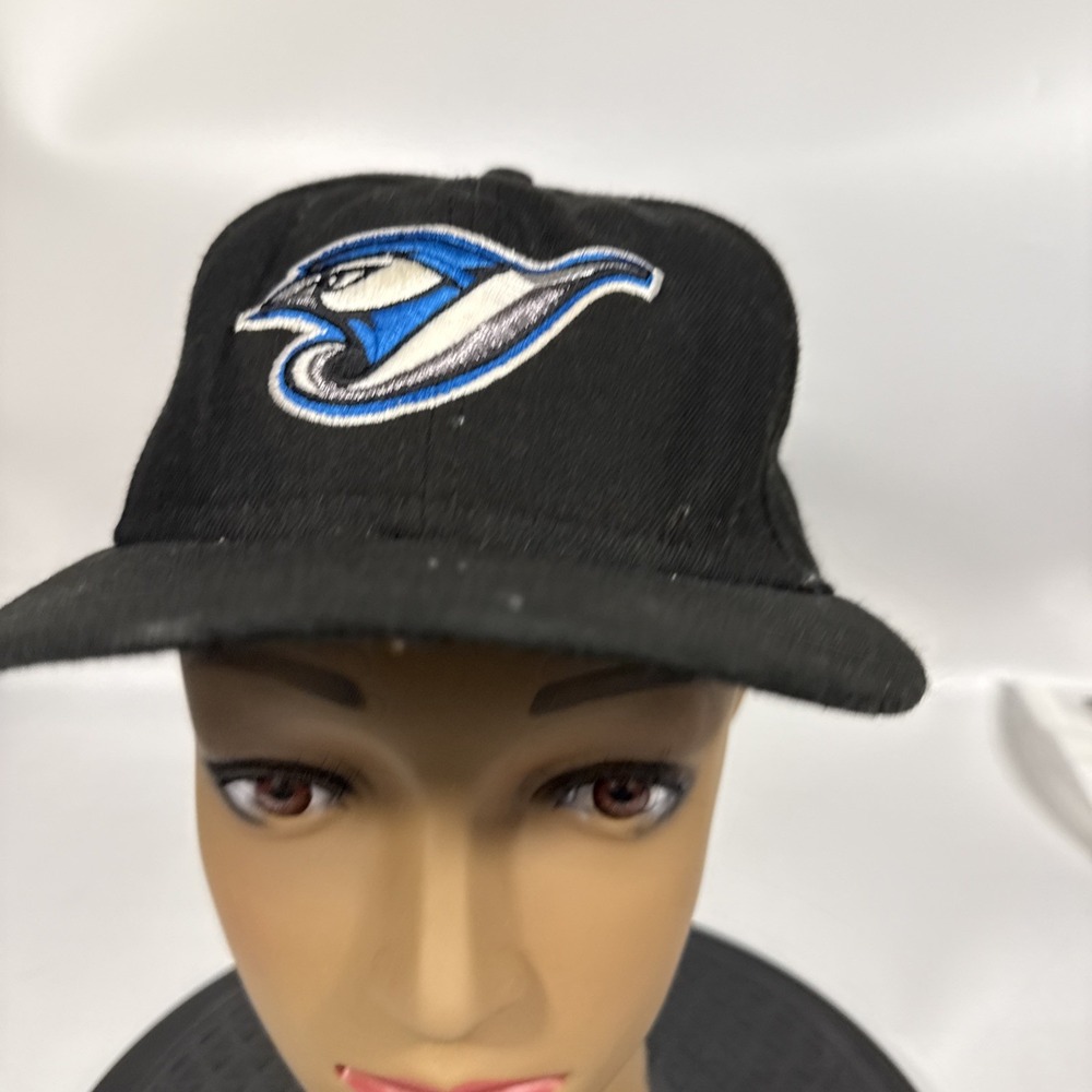 Toronto Blue Jays New Era 7 1/2 Fitted Hat Authentic On Field Black Bird J